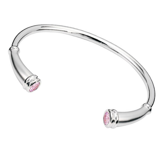 Cremation Bracelet Sterling Silver Classic with Pink Tourmaline – NOW 20% OFF! - Keepsake Jewelry | Treasured Memories